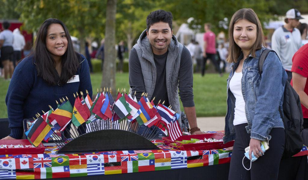 students at the Maryville University Cultural Festival